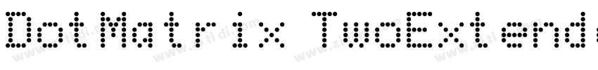 DotMatrix TwoExtende字体转换